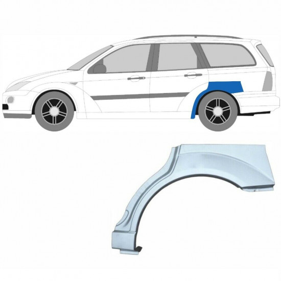 Panneau de réparation arc d'aile arrière pour Ford Focus 1998-2007 / Gauche+Droit / COMBI / Ensemble 6292