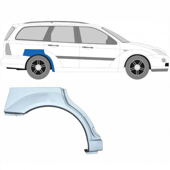 Panneau de réparation arc d'aile arrière pour Ford Focus 1998-2007 / Gauche+Droit / COMBI / Ensemble 6292