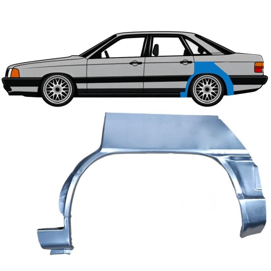 Panneau de réparation arc d'aile arrière pour Audi 100 C3 1982-1990 / Gauche 7608