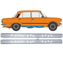 Réparation bas de caisse intérieur pour Fiat 125p 1968-1991 / Gauche+Droit / Ensemble 12545