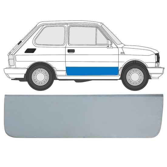 Panneau de réparation de porte pour Fiat 126p 1972-2000 / Droite 17260