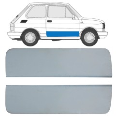Panneau de réparation de porte pour Fiat 126p 1972-2000 / Gauche+Droit / Ensemble 17262