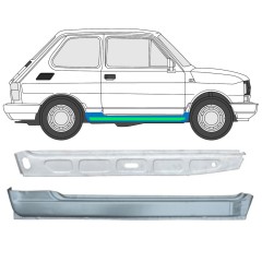 Réparation bas de caisse intérieur + extérieur pour Fiat 126p 1972-2000 / Droite / Ensemble 11716