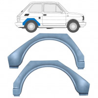 Panneau de réparation arc d'aile arrière pour Fiat 126p 1972-2000 / Gauche+Droit / Ensemble 9527