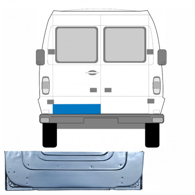 MERCEDES T1 1977-1996 INNER PANNEAU DE PORTE ARRIÈRE / GAUCHE