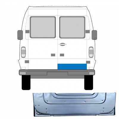 Panneau de réparation de porte arrière extérieur pour Mercedes T1 1977-1996 / Droite 5241