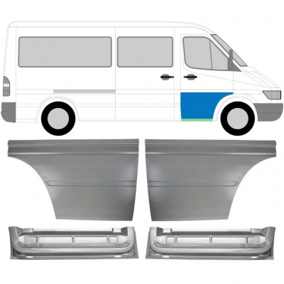 MERCEDES SPRINTER 1995-2006 AVANT PORTE INNER + EXTERIEUR PANNEAU DE RÉPARATION / SET