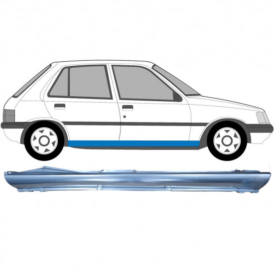 Réparation bas de caisse pour Peugeot 205 1983-1998 / Droite 6947