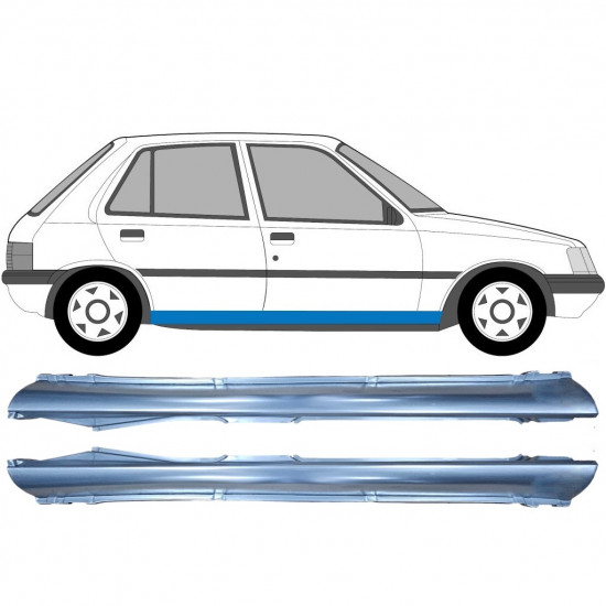 Réparation bas de caisse pour Peugeot 205 1983-1998 / Gauche+Droit / Ensemble 9550