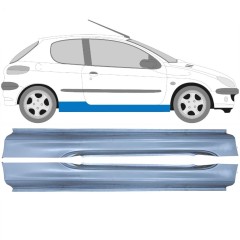 Panneau de réparation du seuil pour Peugeot 206 206+ 1998-2012 / Gauche+Droit / Ensemble 9248