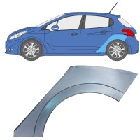 Panneau de réparation arc d'aile arrière pour Peugeot 208 2012-2019 / Gauche 16317