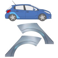Panneau de réparation arc d'aile arrière pour Peugeot 208 2012-2019 / Gauche+Droit / Ensemble 16318