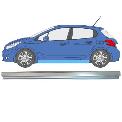 Réparation bas de caisse pour Peugeot 208 2012-2019 / Gauche 16314