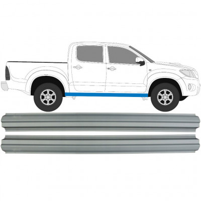 TOYOTA HILUX 2005-2015 PANNEAU DE RÉPARATION DU SEUIL / DROIT = GAUCHE / SET