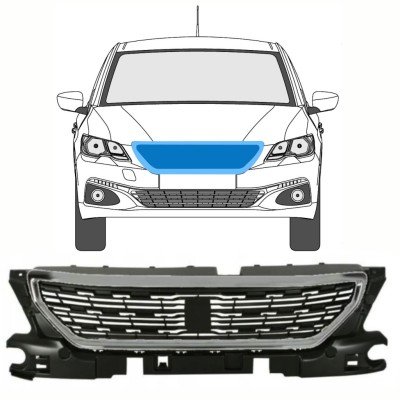 Grille de calandre pour Peugeot 301 2017- / Ensemble 8499