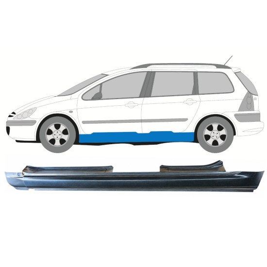 Panneau de réparation du seuil pour Peugeot 307 2001-2008 / Gauche / COMBI 16968