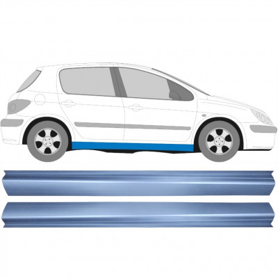 Réparation bas de caisse inférieure pour Peugeot 307 2001-2008 / Gauche+Droit / Ensemble 10244