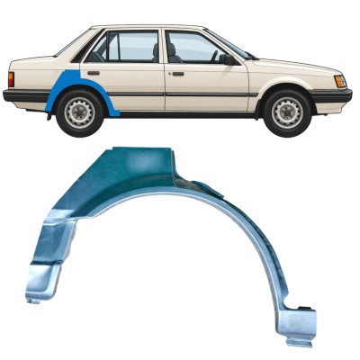 Panneau de réparation arc d'aile arrière pour Mazda 323 BF 1985-1989 / Droite 12956
