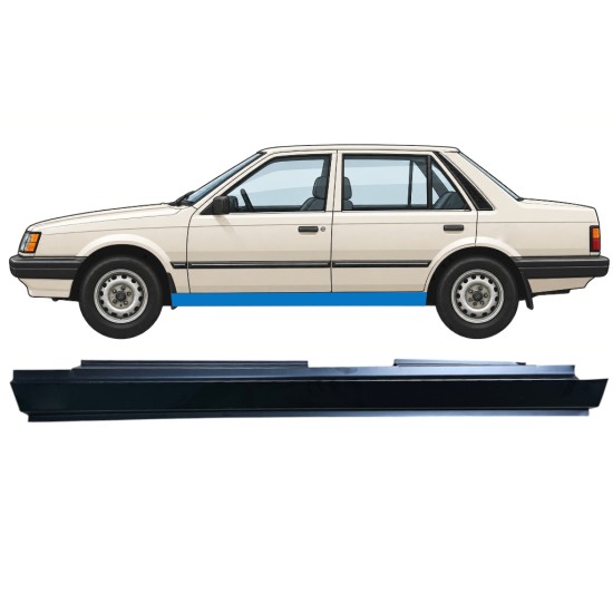 Panneau de réparation du seuil pour Mazda 323 BF 1985-1989 / Gauche 12960