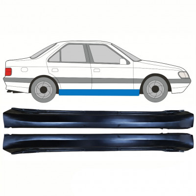 Réparation bas de caisse pour Peugeot 405 1987-1996 / Gauche+Droit / Ensemble 10780