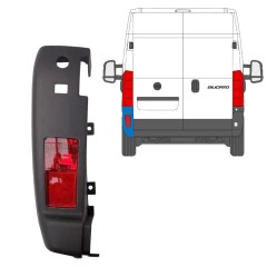 Coin du pare-chocs arrière avec lampe pour Citroen Jumper 2006-2018 / Gauche / Ensemble 14094
