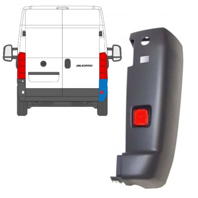 FIAT DUCATO 2006-2018 BOUTON + RÉFLEXION LAMPE / DROIT