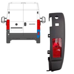 Coin du pare-chocs arrière avec lampe pour Fiat Ducato 2006-2018 / Droite / Ensemble 10077