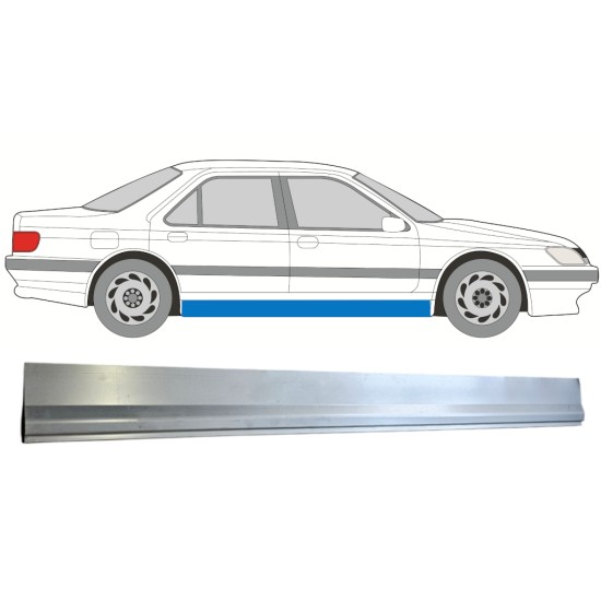 Réparation bas de caisse inférieure pour Peugeot 605 1989-1999 / Gauche = Droite (symétrique) 15218