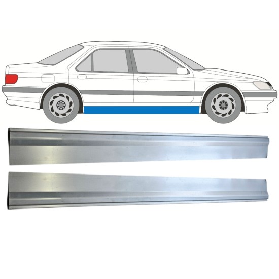 Réparation bas de caisse inférieure pour Peugeot 605 1989-1999 / Gauche+Droit / Ensemble 15219