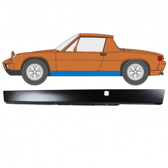 Panneau de réparation du seuil pour Porsche 914 1969-1976 / Gauche 12734