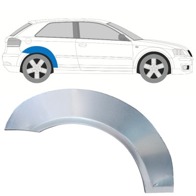 Panneau de réparation arc d'aile arrière pour Audi A3 8P 2003-2012 / Droite 16319