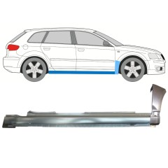 Panneau de réparation du seuil + panneau de réparation de l'aile avant pour Audi A3 8P 2003-2012 / Droite / Ensemble 11147