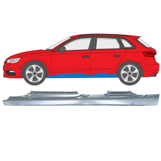 Panneau de réparation du seuil pour Audi A3 8V 2012-2020 / Gauche / HATCHBACK 17284