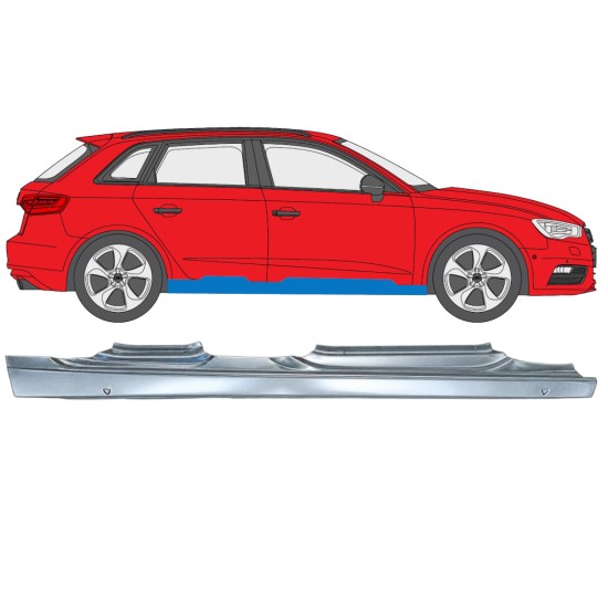 Panneau de réparation du seuil pour Audi A3 8V 2012-2020 / Droite / HATCHBACK 17283