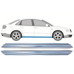 Réparation bas de caisse pour Audi A4 B6 2000-2004 / Gauche = Droite (symétrique) / Ensemble 9759