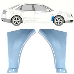 Panneau de réparation de l’aile avant pour Audi A4 B6 2000-2004 / Gauche+Droit / Ensemble 9150