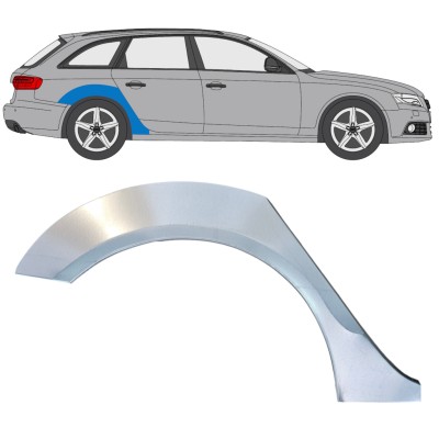 Panneau de réparation arc d'aile arrière pour Audi A4 B8 2007-2016 / Droite 16322