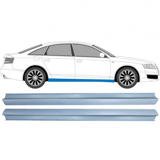 Réparation bas de caisse pour Audi A6 C6 2004-2010 / Gauche = Droite (symétrique) / Ensemble 9597