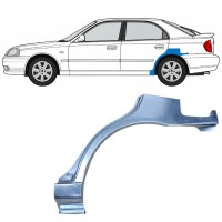 Panneau de réparation arc d'aile arrière pour Hyundai Accent 2000-2006 / Gauche 7594