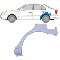 Panneau de réparation arc d'aile arrière pour Hyundai Accent 2000-2006 / Gauche 8503