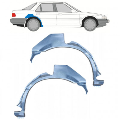 Panneau de réparation arc d'aile arrière pour Honda Accord 1985-1989 / Gauche+Droit / Ensemble 9880