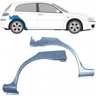 Panneau de réparation arc d'aile arrière pour Alfa Romeo 147 2000-2010 / Gauche+Droit / Ensemble 9268