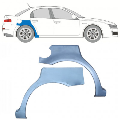 Panneau de réparation arc d'aile arrière pour Alfa Romeo 159 2005-2012 / Gauche+Droit / Ensemble 10625