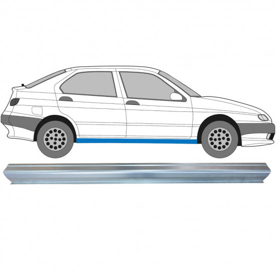 Réparation bas de caisse pour Alfa Romeo 145/146 1994-2000 / Gauche = Droite (symétrique) 6417