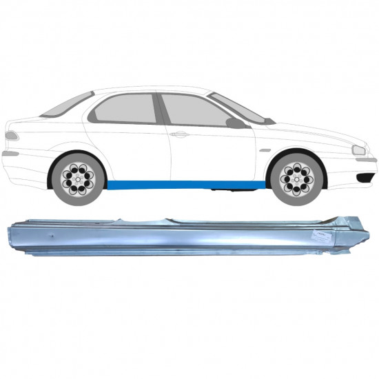 Panneau de réparation du seuil pour Alfa Romeo 156 1997-2005 / Droite 5399