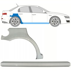 Réparation bas de caisse + passage de roue arrière pour Alfa Romeo 159 2005-2012 / Droite / Ensemble 10316