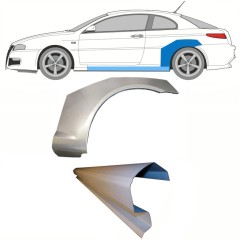 Réparation bas de caisse + passage de roue arrière pour Alfa Romeo GT 2003-2010 / Gauche / Ensemble 8702