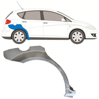 Panneau de réparation arc d'aile arrière pour Seat Altea 2004-2015 / Droite 15046
