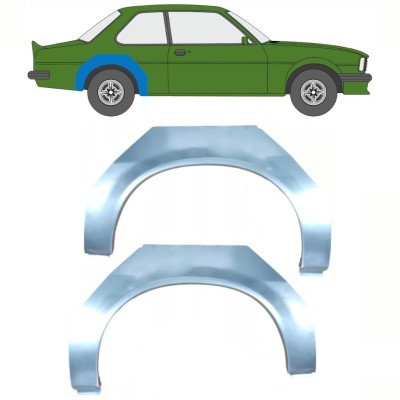 Panneau de réparation arc d'aile arrière pour Opel Ascona B 1975-1981 / Gauche+Droit / Ensemble 16290