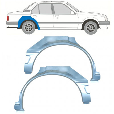 Panneau de réparation arc d'aile arrière pour Opel Ascona C / Vauxhall Cavalier 1981-1988 / Gauche+Droit / Ensemble 9705